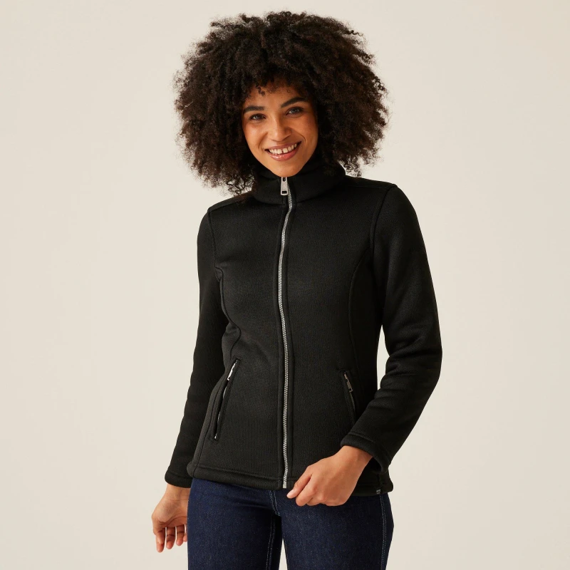 Image of Regatta Razia II Full Zip Heavyweight Fleece - Black 22