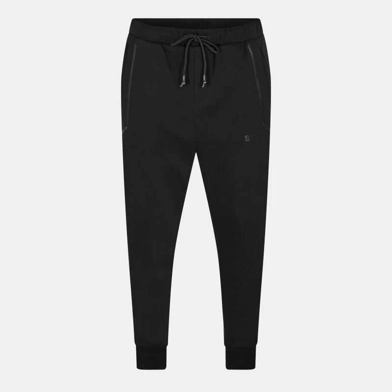 Image of Boss Mens HBG Hadiko Mirror Signature Logo Jogging Bottoms Black male S