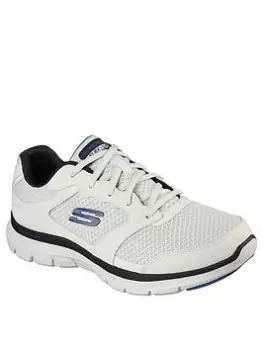 Image of Skechers Flex Advantage 4.0 Trainer, White, Size 10, Men