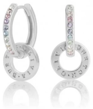 Image of Olivia Burton Bejewelled Rainbow Interlink Silver Jewellery