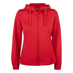 Image of Clique Womens/Ladies Basic Active Full Zip Hoodie (M) (Red)