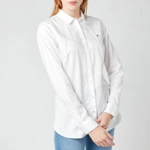 Image of Tommy Hilfiger Womens Heritage Regular Fit Shirt - Classic White - S