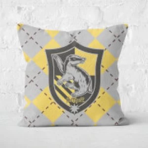 Image of Harry Potter Hufflepuff Square Cushion - 40x40cm - Soft Touch