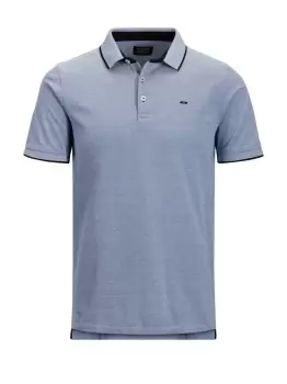 Image of JACK & JONES Classic Plus Size Polo Men Blue