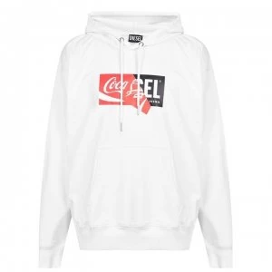 Image of Diesel x Coca Cola Peel Hoodie - White 100