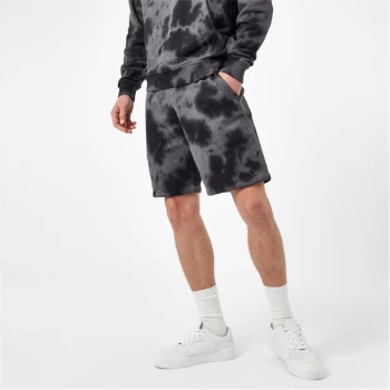 Image of Jack Wills Balmore Pheasant Sweat Shorts - Black Tie Dye