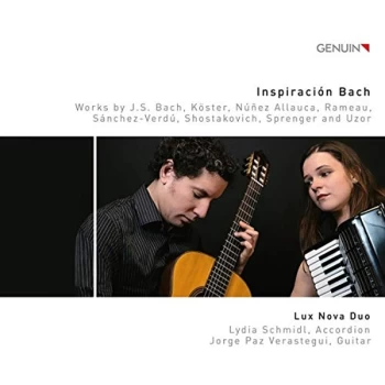 Image of Lux Nova Duo - Inspiraci&oacute;n Bach: Works By J. S. Bach, K&ouml;ster, N&uacute;nez Allauca... CD