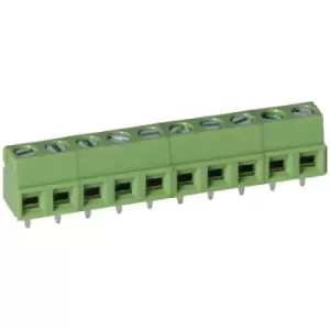 Image of TruConnect 211847 5.08mm 10 Way Low Profile Rising Clamp Terminal ...