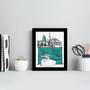 Image of SCT-077 Multicolor Decorative Framed MDF Painting