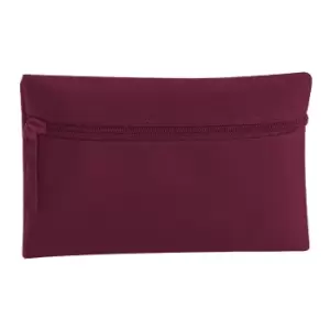 Image of Quadra Classic Zip Up Pencil Case (One Size) (Burgundy)