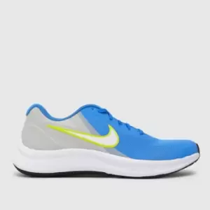 Image of Nike Blue Star Runner 3 Boys Youth Trainers