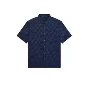 Image of French Connection Camlough Dot Shirt - Blue