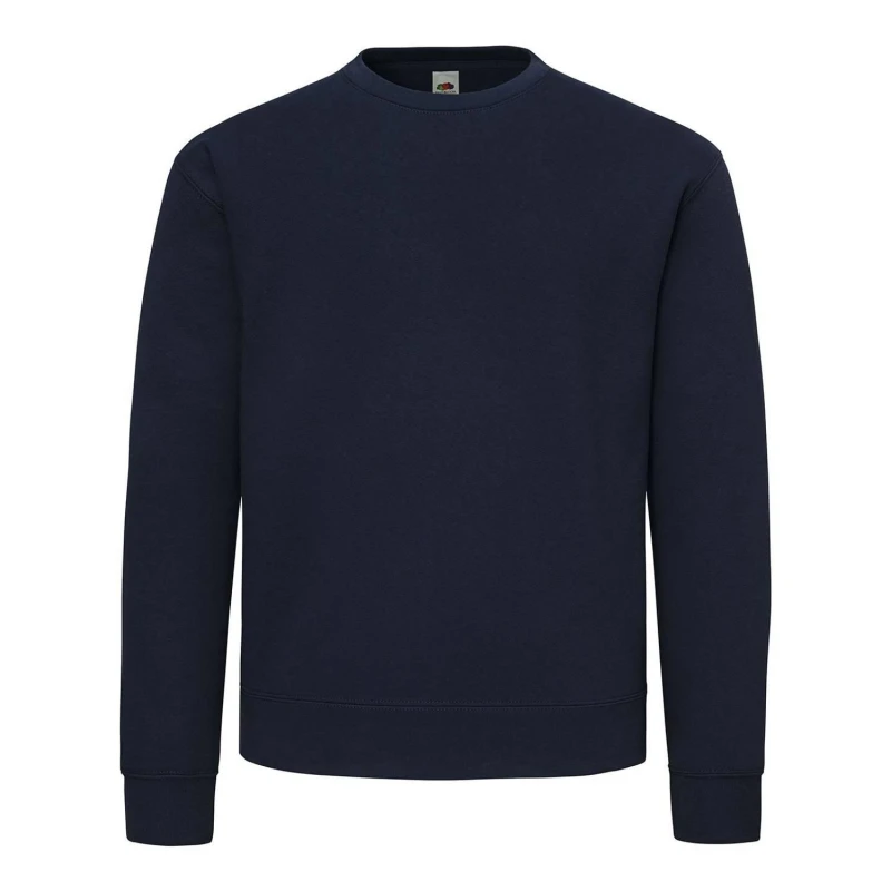 Image of Fruit Of The Loom Fruit of the Loom Men Supercotton Sweatshirt in Mid Navy Size: Small Mid Navy S Male 5063693971953