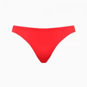 Image of PUMA Swim Womens Classic Bikini Bottom, Red, size Medium, Clothing
