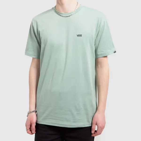 Image of Vans left chest logo t-shirt in light green Light Green Lrg
