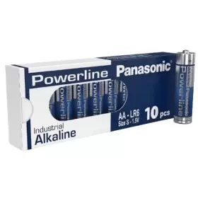 Image of Panasonic Powerline Industrial LR6 AA Batteries (10 Pack)