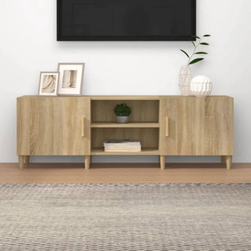 Image of Vidaxl TV Cabinet Sonoma Oak 150X30X50 Cm Engineered Wood
