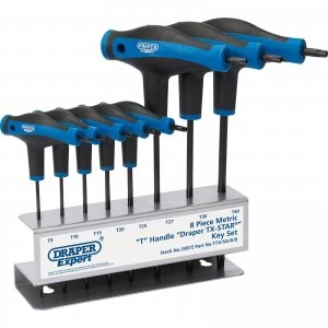 Image of Draper Expert 8 Piece T Handle Torx Key Set