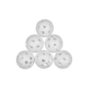 Image of Masters Airflow Practice Golf Balls (Pack of 6) (One Size) (White)