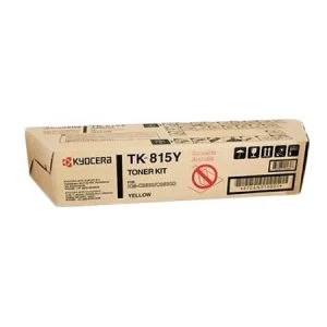 Image of Kyocera TK-815Y Yellow Laser Toner Ink Cartridge Kit