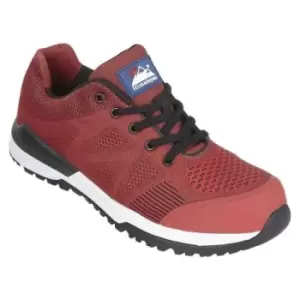 Image of Himalayan 4313 Unisex Red Toe Capped Safety Trainers, UK 7, EU 41