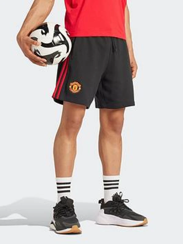 Image of adidas Manchester United DNA Shorts 2024 2025 Adults - Black S