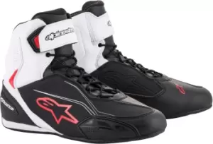 Image of Alpinestars Faster-3 Motorcycle Shoes, black-white-red, Size 41, black-white-red, Size 41