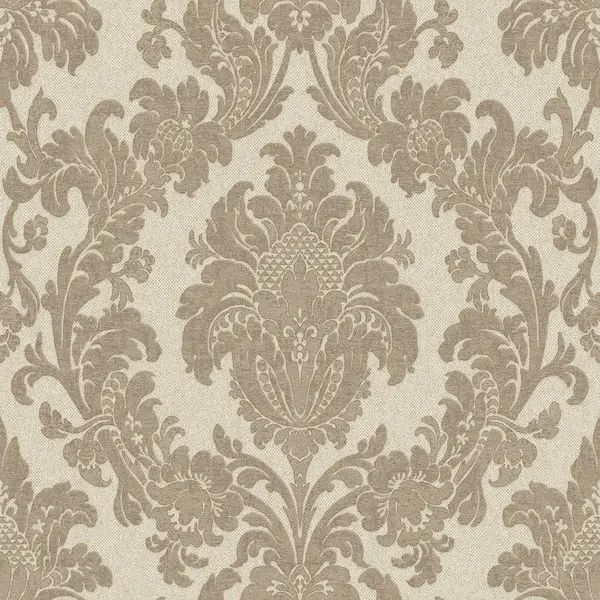 Image of Belgravia Decor Ciara Damask Beige Textured Wallpaper Beige