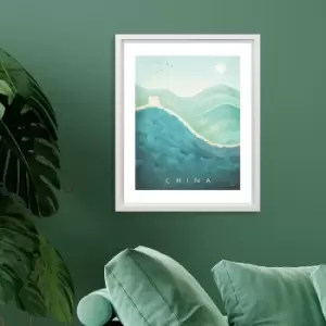 Image of The Art Group China Framed Print Blue