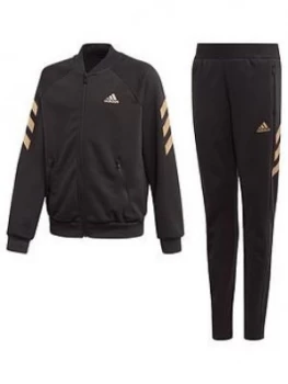 Image of Adidas Girls Xfg Tracksuit - Black