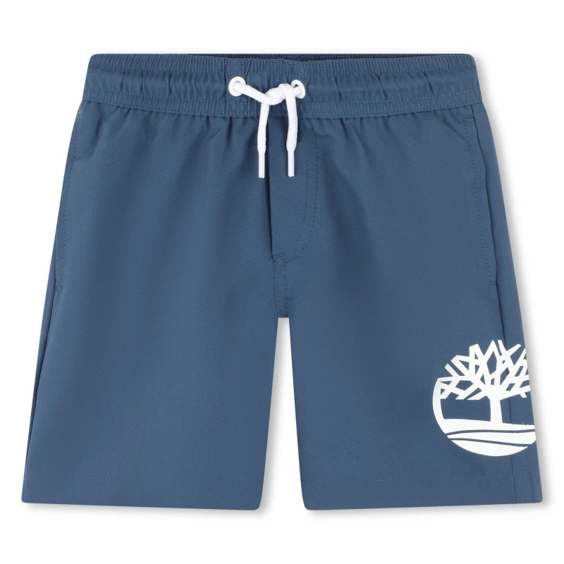Image of Timberland Kids Logo Quick Drying Swim Shorts Dark Denim 82H male 6 Years