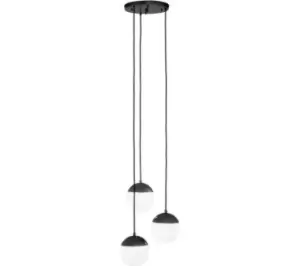 Image of INTERIORS by Premier Revive Dia 3 Pendant Ceiling Light - Black
