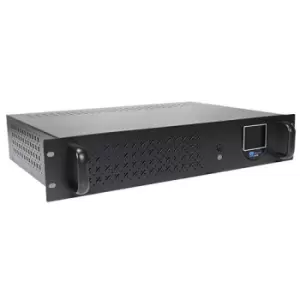 Image of Powercool Off-Line 850VA 2U Rackmountable UPS 510W AVR Energy Saving DC Cold Start Alarm 1x UK Socket 3 x IEC 2x RJ45 1x USB