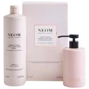 Image of Neom Organics London Scent To Calm and Relax Complete Bliss Ceramic Hand Wash Dispenser and Refill 1000ml