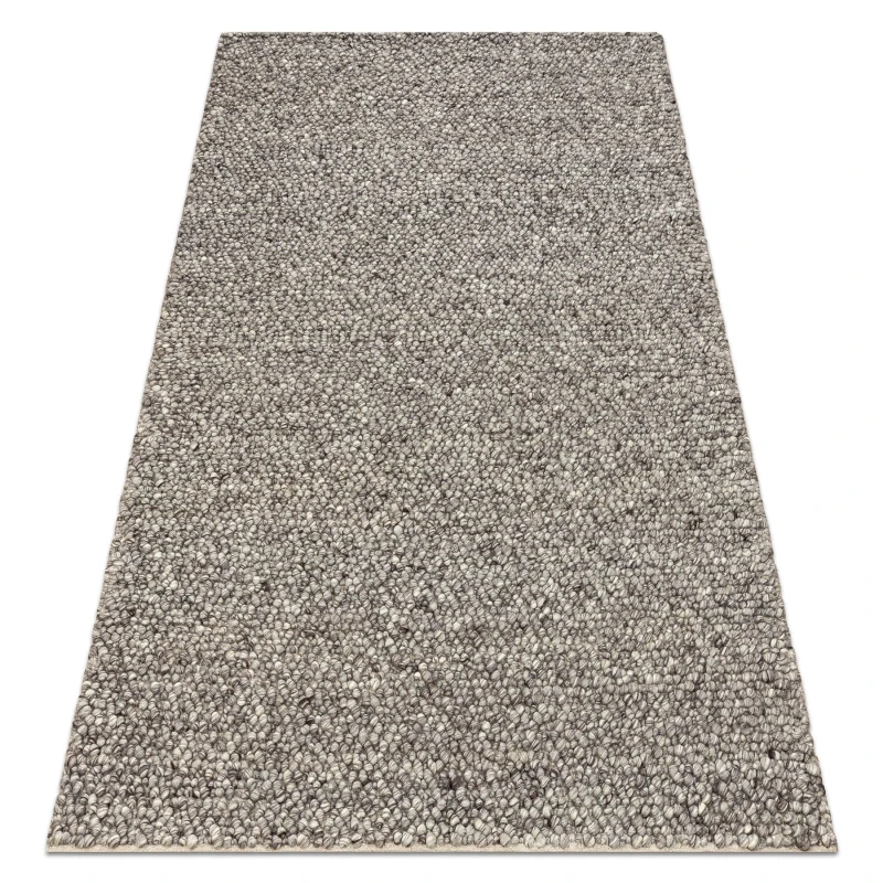 Image of RugsX Wool Carpet Tahar 99005 Anthracite - Hand-Woven Loop, Melange 160X240 Cm