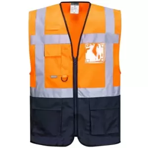 Image of C476OGYS - sz Warsaw Executive Vest - Orange/Grey - Portwest