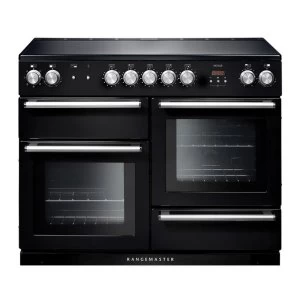 Image of Rangemaster NEX110EIBLC 104830 110cm Induction Range Cooker in BlackChrome Trim