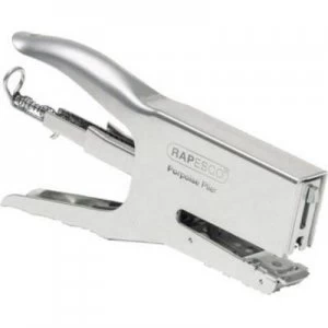Image of Rapesco Handheld stapler Porpoise Classic Stapling capacity:50 sheets (80 g/m²) Silver
