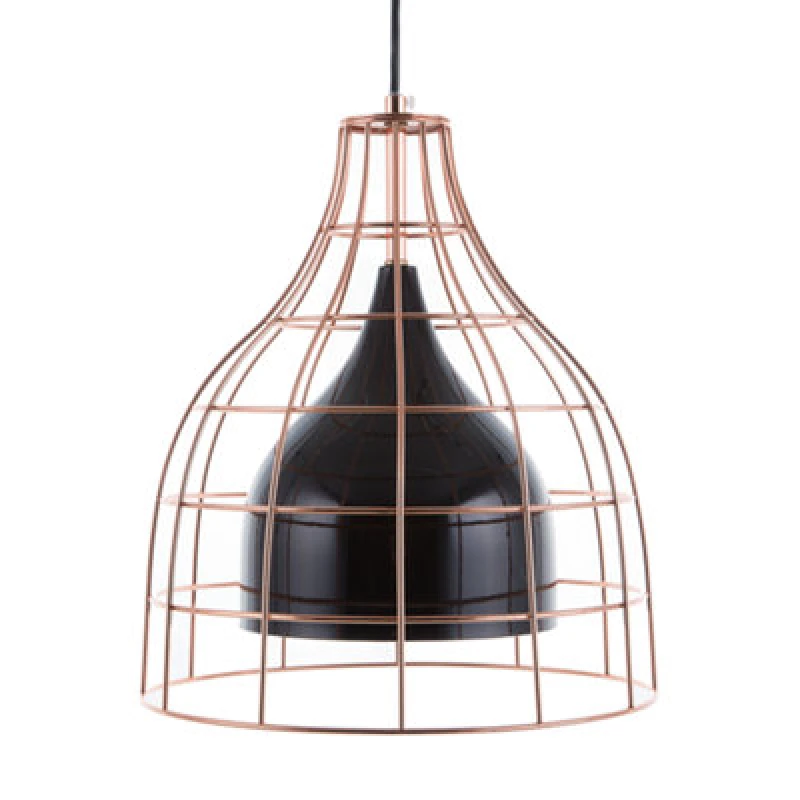 Image of Beliani Pendant Lamp Tresa Metal Black