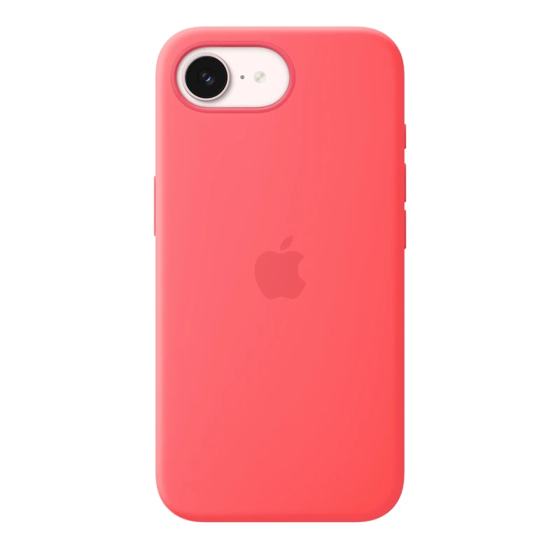 Image of Apple Apple iPhone 17e Silicone Case with MagSafe - Bright Guava MHWH4ZM/A