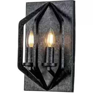 Image of Elstead Quoizel Vanguard Wall Lamp Old Black