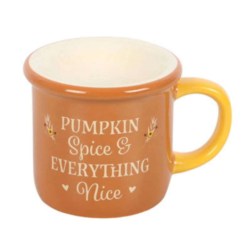 Image of Something Different Something Different Pumpkin Spice & Everything Nice Mug Oil Burner in Brown Brown One Size Unisex 5063750807461