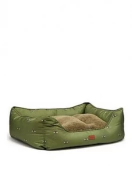 Image of Joules Bee Print Box Pet Bed - Medium