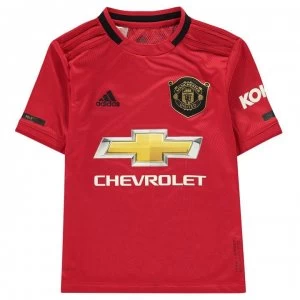 Image of adidas Manchester United Home Shirt 2019 2020 Junior - RED