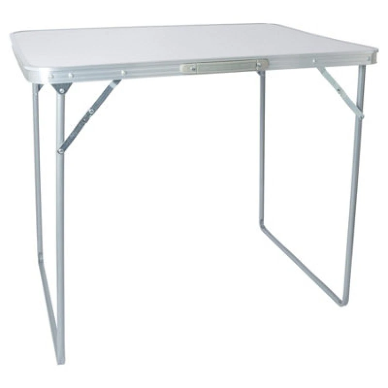 Image of Harbour Housewares Folding Metal Camping Table - 80Cm X 60Cm - White