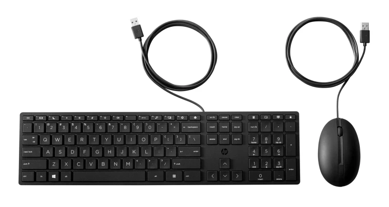 Image of HP Wired Desktop 320MK Mouse and Keyboard 9SR36UT