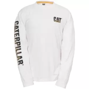 Image of CAT Workwear Mens Custom Banner Shape Retaining Long Sleeved T-Shirt XXL - Chest 50 - 53' (127 - 132cm)