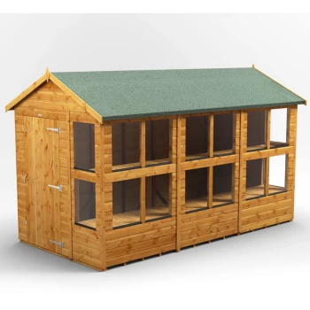 Image of 12x6 Power Apex Potting Shed - Brown