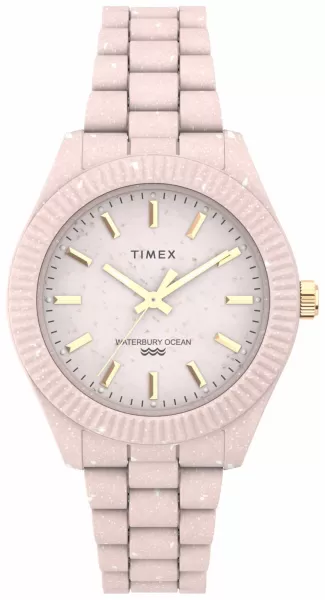 Image of Timex TW2V33100 Waterbury Ocean Pink Plastices Watch