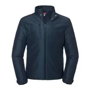 Image of Russell Mens Cross Padded Jacket (M) (French Navy)